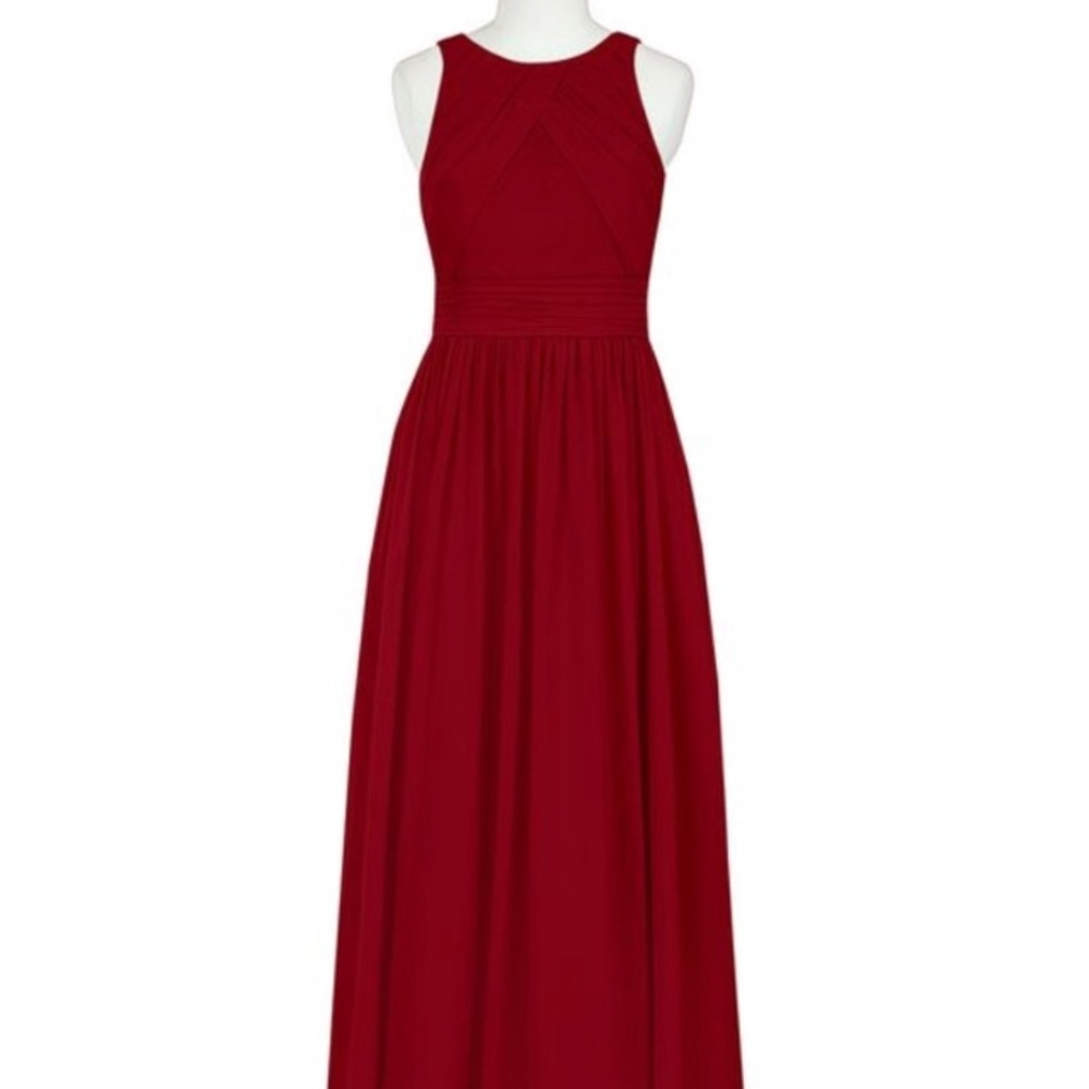 Azazie Harper Burgundy Bridesmaid dress NWT